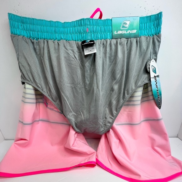 LAGUNA COASTAL FIT ABOVE THE KNEE BATHING SUIT, MULTI COLORS, SIZE LARGE - Picture 10 of 16